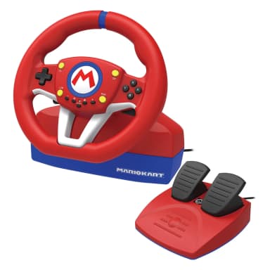 Ensemble Volant et Pédalier HORI Racing Pro Mario Kart Officiel Nintendo - Auchan