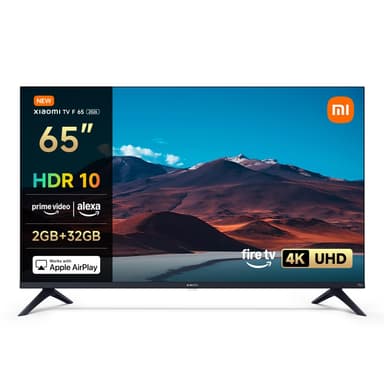 TV 65" Xiaomi TV F 65 - 4K UHD, Smart TV, Fire TV, Contrôle Vocal Alexa, HDR10, MEMC, 60Hz avec Boost 120Hz - Amazon
