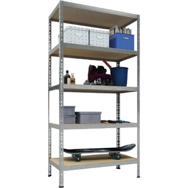 Étagère Charges Lourdes - 5 Tablettes, 90x45x180cm, 175 Kg par Tablette ( Via retrait Magasin) - Carrefour