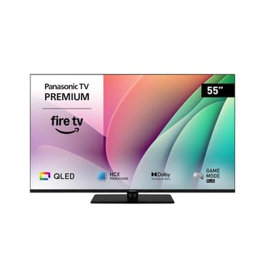 TV 55" Panasonic Premium TV-55W80AEZC - QLED 4K Ultra HD, Fire TV, Dolby Vision / Atmos, Processeur HCX, HDMI 2.1 (ALLM/VRR) - Amazon