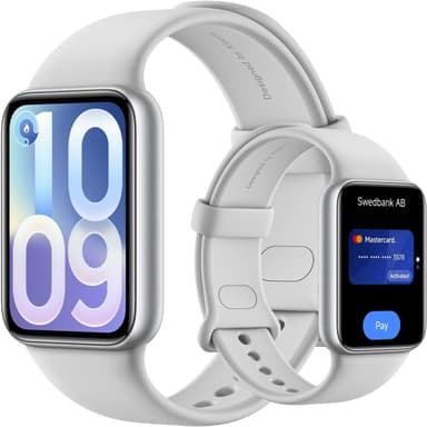 Bracelet connecté Xiaomi Smart Band 10 Pro NFC - Écran AMOLED 1.74", GPS, Autonomie 21j, Suivi VFC, Argent - Amazon