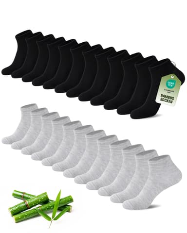 12 Paires de Chaussettes SukModen Sneaker (vendeur tiers) - Amazon