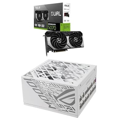 Carte Graphique Asus Dual GeForce RTX 5070 OC 12Go + Alimentation Asus prime 750W Bronze Evo - Amazon