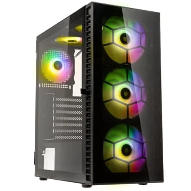 Boîtier PC Kolink Observatory HF Glass ARGB (6 ventilateurs inclus) - Caseking