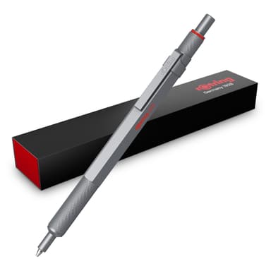 Stylo Gel rOtring 600 - 0,55mm, Encre Noire, Rechargeable, Corps Métallique Argenté, Prise Crantée Antidérapante (Vendeur Tiers) - Amazon