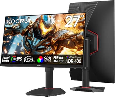 Écran PC 27" Koorui G2721E - Fast IPS, QHD 1440p, 320 Hz, 1 ms, HDR400, Pied réglable - Amazon