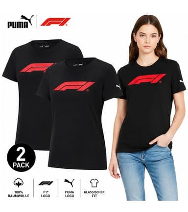 Lot 2 T-shirt Femme Puma Formule 1 - 100% coton - Outlet 46