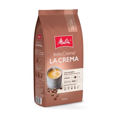 Café en grain Melitta BellaCrema La Crema - 1kg, intensité 3 (Via Prévoyez & Économisez) - Amazon
