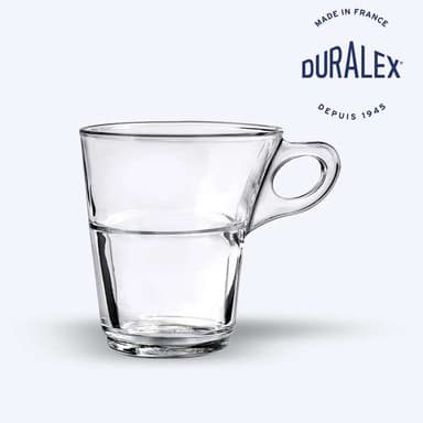 Lot de 6 Tasses en Verre Transparent Duralex Caprice - 9 cl - Duralex