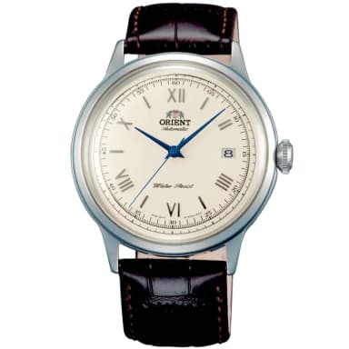 Montre automatique Orient Bambino AC00009N - Cadran crème, chiffres romains et aiguilles bleues - Ditur
