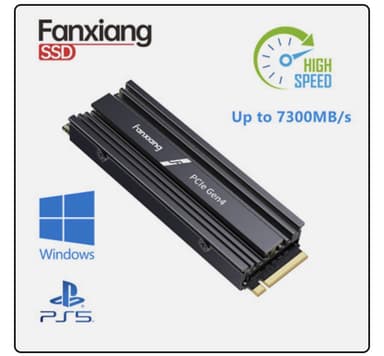 SSD Interne 4 To Fanxiang S880 - M.2 NVMe, TLC, PCIe 4.0, 7300 Mo/s, Compatible PS5 - eBay