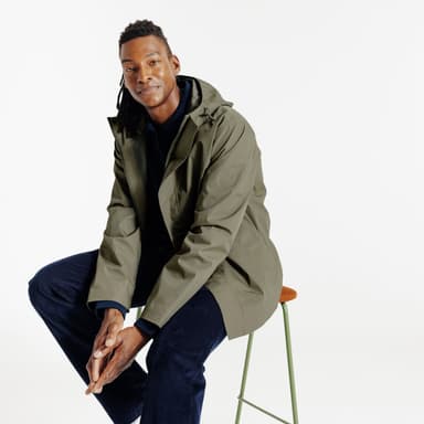 Parka Courte à Capuche Jules - Waterproof, Coupe-Vent, Kaki ou Noir, Tailles du S au XXL - Jules