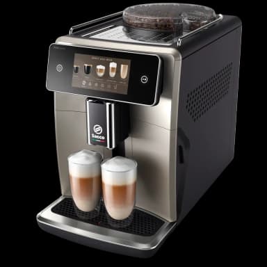 Machine à Café Xelsis Deluxe Expresso Broyeur Saeco SM8782/30 - 50 Boissons, Écran 5", Noir - Philips