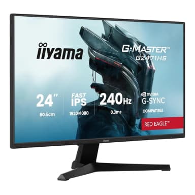 Ecran PC 24" Iiyama G2471HS-B1 - 1920x1080, 0.3ms MPRT, Format 16/9, Dalle Fast IPS, 240 Hz (Via Coupon) - JoyBuy