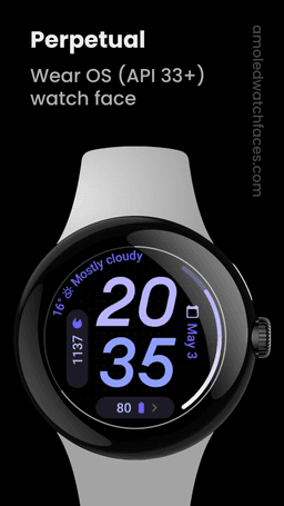 Cadran Montre Connectée Perpetual Watch Face (Dématérialisé - Wear OS)