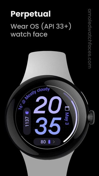 Cadran Montre Connectée Perpetual Watch Face (Dématérialisé - Wear OS) - Google Play