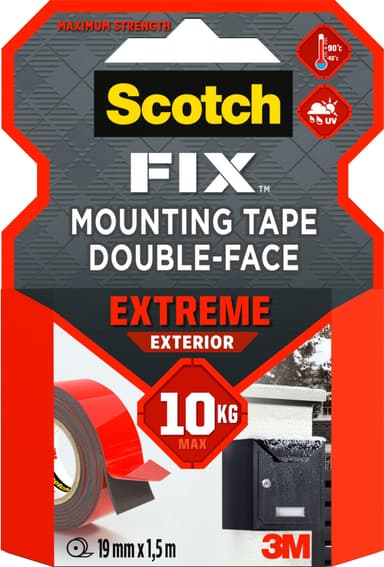 Double Face Scotch hyper puissant - 10kg 19 mm x 1.5 m - Amazon