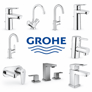 Sélection de mitigeurs de lavabo Grohe en promotion - Ex : BauLoop 23337000, cartouche céramique, économie d’eau, chrome - Sanitino