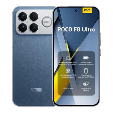 Smartphone 6,9" Xiaomi Poco F8 Ultra - 12+256 Go, écran AMOLED 120 Hz - Amazon