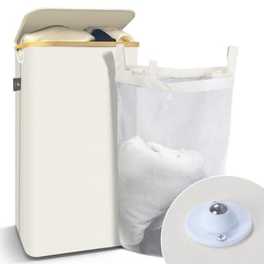 Panier à Linge Pliable Vounot - 100L, avec Roulettes - Amazon