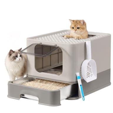 Bac à Litière pour Chat en Acier Inoxydable Feandrea - Amazon