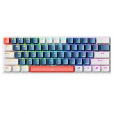Clavier mécanique filaire Machenike K500-B61 60 % avec switchs bruns et éclairage RGB - JoyBuy