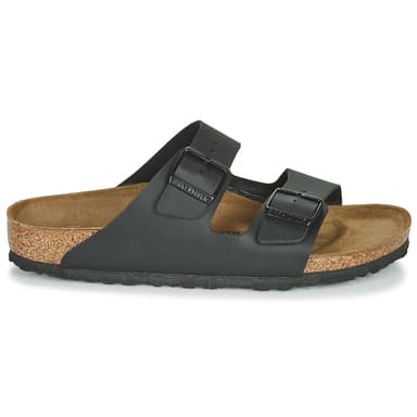 Sandales Birkenstock Arizona Birko-Flor - Noir, Tailles du 35 au 50 - Spartoo