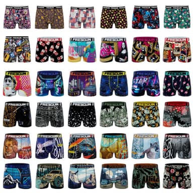 Lot de 5 Boxers Pack Freegun Surprise Homme, Modèle Aléatoire - Amazon
