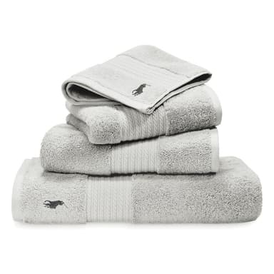 Sélection de Linge de Bain Ralph Lauren - Ex : Serviette Polo Player, 100% Coton égyptien, 600gr/m² - 40x75cm, Divers Coloris - Veepee