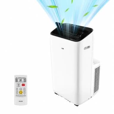 Climatiseur Mobile 3-en-1 Aux 12000 BTU, Connecté Wi-Fi, 450 m³/h, Kit fenêtre inclus, Classe A - JoyBuy