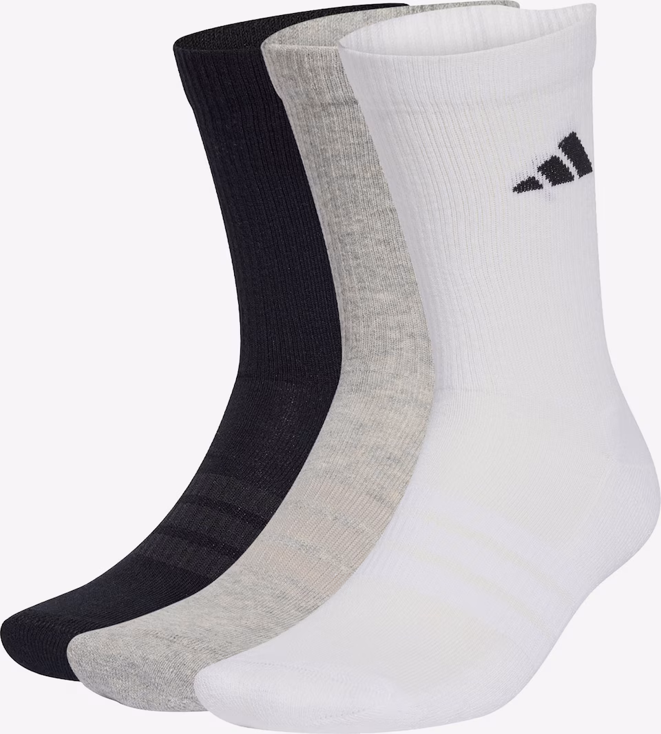 Lot de 10 Paires de Chaussettes Adidas Performance Gris Chiné, Noir, Blanc - Tailles du 34 ou 45 - ABOUT YOU