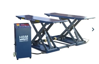 Pont de nettoyage de voiture électrique professionnel HBM de 3 tonnes - Pont de nettoyage, Pont de pneu, 230 volts - HBM Machines