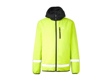 Veste de vélo réversible homme Crivit - Taille au choix, jaune fluo & noir, Tissu déparlant - Lidl