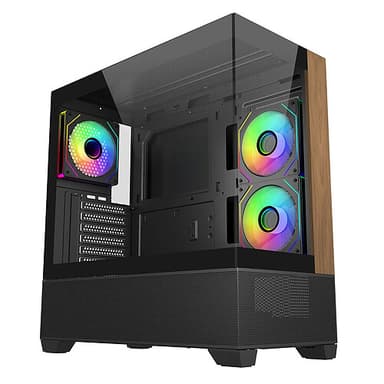Boitier PC Cooler Master Elite 690 Wood, Noir - Rue Du Commerce