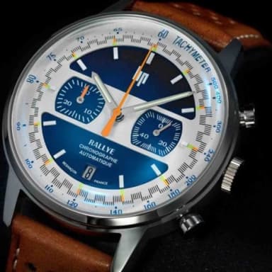 Montre Automatique Lip Rallye 42 mm Chrono - Subtil Diamant