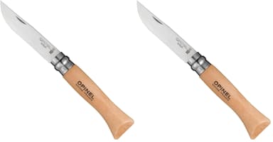 Lot de 2 Couteaux Opinel Tradition No. 6 - Acier Inoxydable - Amazon