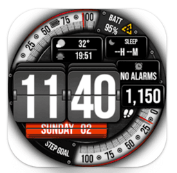 Cadran Montre Flip Clock Legacy Gratuit sur Android