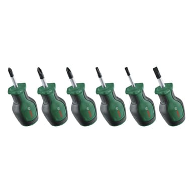 Set de 6 Tournevis Courts Bosch - PH/PZ/TX/Plat, Acier S2 , Embout Magnétique - Amazon