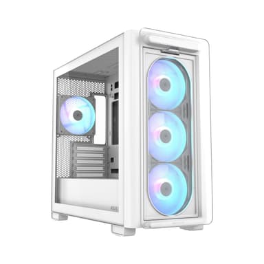 Boîtier PC ASUS A21 PLUS ARGB mATX – Verre trempé, 4 ventilateurs ARGB - Amazon