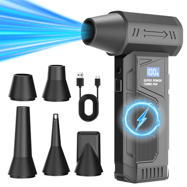 [Nouveaux clients] Mini Souffleur Turbo sans fil - 110 000 tr/min, 4000mAh, 3 Niveaux - Alibaba