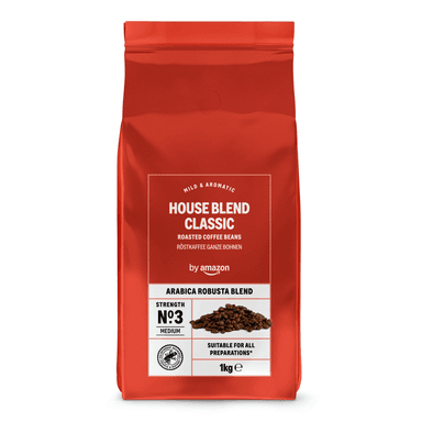 Café Torréfié En Grains Amazon Houseblend Mélange Arabica Robusta - 1 Kg - Amazon