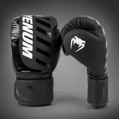 Gants de Boxe Venum Challenger 3.0 Shockwave – Noir, 10 Oz - Venum