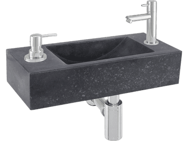 Ensemble de Lave-mains avec Distributeur de Savon Differnz Sapon - 42 x 18,5 x 9 cm - IBOOD