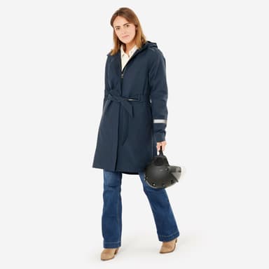 Trench imperméable avec capuche - bleu marine - Decathlon