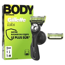 Rasoir Gillette LabsBody - avec 2 Lames (Via 15.75€ sur la Carte de Fidélité & 8€ en Bon d'Achat)