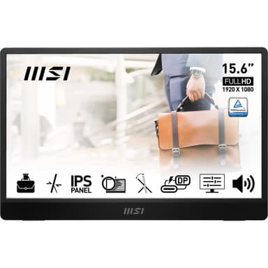 Écran portable 15,6" MSI Pro MP161 E2 - FHD IPS, USB-C - Amazon