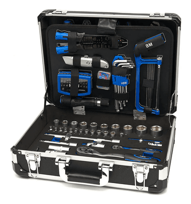 Mallette d'outils Hbm - Jeu d'outils avec insert EVA, 154 pièces - HBM Machines