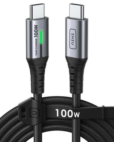 Câble USB C Iniu - 2m, 100W, USB C vers USB C, 5A, Charge Rapide, PD 3.0, QC 4.0, Nylon Tressé - Amazon