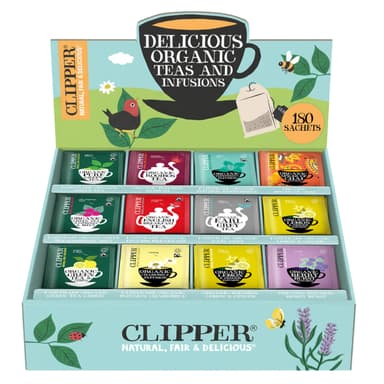 Coffret Thés & Infusions Clipper Bio - Maxi Format, 180 sachets - Amazon