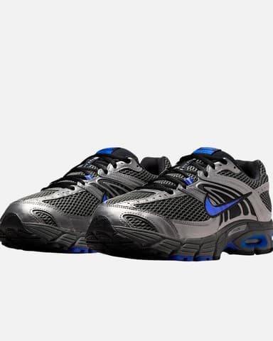 Baskets Nike Air Max Moto 2K - Amorti Max Air, silhouette Y2K rétro-tech, coloris noir/bleu, Tailles 39 au 45.5 - Footkorner